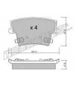 TRUSTING - 7340 - Комплект тормозных колодок