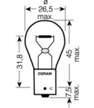 OSRAM 7507 Лампа PY21W 7507 12V 21W BAU15s