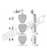 FRITECH - 7901 - Колодки тормозные дисковые Audi A6/Phateon 2.7-4.2 97-06