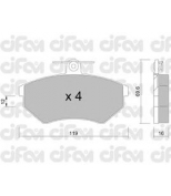 CIFAM - 8220500 - Комплект тормозных колодок, дисковый тормоз