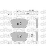 CIFAM - 8221841 - Комплект тормозных колодок, дисковый тормоз