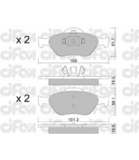 CIFAM - 8223160 - Комплект тормозных колодок, дисковый тормоз