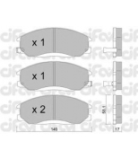 CIFAM - 8223640 - Комплект тормозных колодок, дисковый тормоз