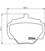 HELLA - 8DB355005791 - Brake Pad Set, disc brake