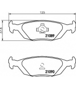 HELLA - 8DB355007521 - колодки тормозные дисковые