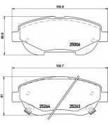 HELLA - 8DB355015691 - КОЛОДКИ ТОРМОЗНЫЕ ДИСКОВЫЕ