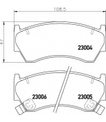 HELLA - 8DB355016661 - колодки тормозные дисковые