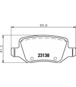 HELLA - 8DB355018531 - колодки тормозные дисковые