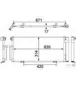 HELLA - 8FC351303791 - Радиатор кондиционера