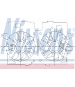 NISSENS - 85278 - Вентилятор радиатора ford maverick 3.0 i v6 24v man/авт a/c+/- 2002/0