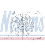 NISSENS - 85489 - Вентилятор + рамка MB W210 АКПП (+AC)