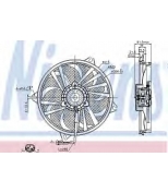 NISSENS - 85605 - Вентилятор, охлаждение двигателя