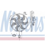 NISSENS - 85784 - Вентилятор радиатора opel astra classic  astra h  astra h gtc  zafira