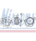 NISSENS - 87086 - Вентилятор отопителя салона - FIAT GRANDE PUNTO  05-