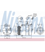 NISSENS - 89022 - Компрессор кондиционера MERCEDES W202/W210/W163/W638/SPRINTER
