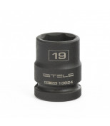 STELS 13924 Головка ударная шестигранная, 19 мм, 1/2, CrMo. STELS