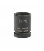 STELS 13925 Головка ударная шестигранная, 21 мм, 1/2, CrMo. STELS