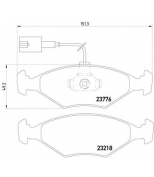 PAGID - T1185 - FIAT Palio 04/98 колодки с датчиком PAGID