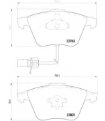 PAGID - T1223 - Комплект тормозных колодок, диско