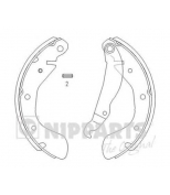 NIPPARTS - J3500900 - Колодки торм.бар.OPEL ASTRA F/G/CORSA/VECTRA/DAEWOO NEXIA/ESPERO/LANOS/NUBIRA