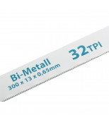 GROSS 77728 Полотна для ножовки по металлу, 300 мм, 32 TPI, BiM, 2 шт, GROSS