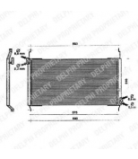 DELPHI - TSP0225160 - Конденсатор, кондиционер Fiat Bravo/Brava/Marea