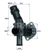 KNECHT/MAHLE TI887 Термостат audi a3. seat 04-10. skoda octavia 04-.