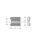 AVA - AI6183 - Радиатор печки AUDI A8 2.5TD,2.8,3.7,4.2,   94-