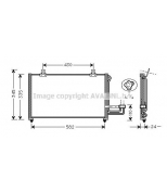 AVA - KA5012 - Радиатор конд. Kia Sephia II-Spectra [DooWon]