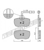 TRUSTING - 0181 - Комплект тормозных колодок, диско