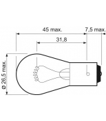 VALEO 032201 P21W 12V [21W] [BA15s] [standart] Автомобильная лампа
