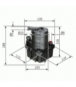 BOSCH - 0450907015 - Фильтр топливный RENAULT: CLIO GRANDTOUR (KR0/1) 1