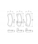 BOSCH - 0986424734 - Тормозные колодки 0986424734