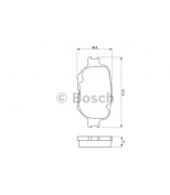 BOSCH - 0986424808 - Комплект тормозных колодок, диско 0986424808