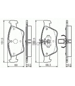 BOSCH - 0986494002 - Тормозные колодки 0986494002