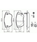 BOSCH - 0986494092 - Тормозные Колодки 0986494092