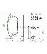 BOSCH - 0986494157 - Тормозные колодки 0986494157