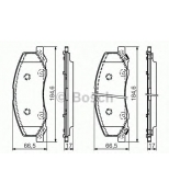 BOSCH - 0986494398 - ДИСКОВЫЕ КОЛОДКИ ПЕРЕДНИЕ