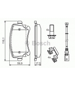 BOSCH - 0986494583 - Дисковые тормозные колодки  комплект