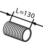 DINEX - 81728 - Гофра D 128,0 L=130 mm (нерж)