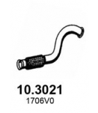 ASSO - 103021 - Труба глушителя с сеткой PSA Partner / Berlingo B9, 308, 408, 3008 1.6HDi, 1.6VTi