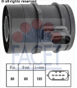 FACET - 101126 - Расходомер воздуха BMW E65 740d/745d