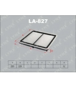 LYNX - LA827 - Фильтр воздушный SUBARU Impreza 1.5-2.5 08 /Forester 2.0-2.5 08 / Legacy 2.0-3.0 03-09/2.0-2.5 09 /Tribeca 3.0-3.6 05