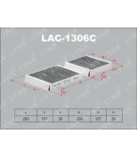 LYNX - LAC1306C - Фильтр салонный угольный (комплект 2 шт.) PEUGEOT 207 1.4-1.6D 06  / 208 1.0-1.6D 12  / CITROEN C3 1.1-1.6 09  / DS3 1.4-1.6 09