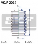 SKF - VKJP2014 - Комплект пылника  рулевое управление