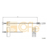 COFLE - 116802 - Трос стояночного тормоза RENAULT: TRAFIC INTERM.01> 1190/. mm