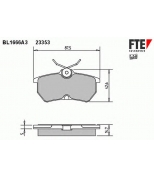 FTE - BL1666A3 - Колодки тормозные задние дисковые к-кт FORD FOCUS 10/98> с ABS/ 87.5x42.4x14.8
