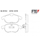 FTE - BL1817A2 - Колодки тормозные передние к-кт OPEL VECTRA C / SAAB 9-3 02>