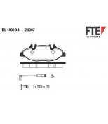 FTE - BL1951A4 - Колодки тормозные передние к-кт MERCEDES VITO/VIANO (W639) (2003>)