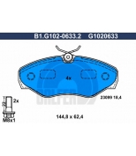 GALFER - B1G10206332 - Kолодки дисковые п.